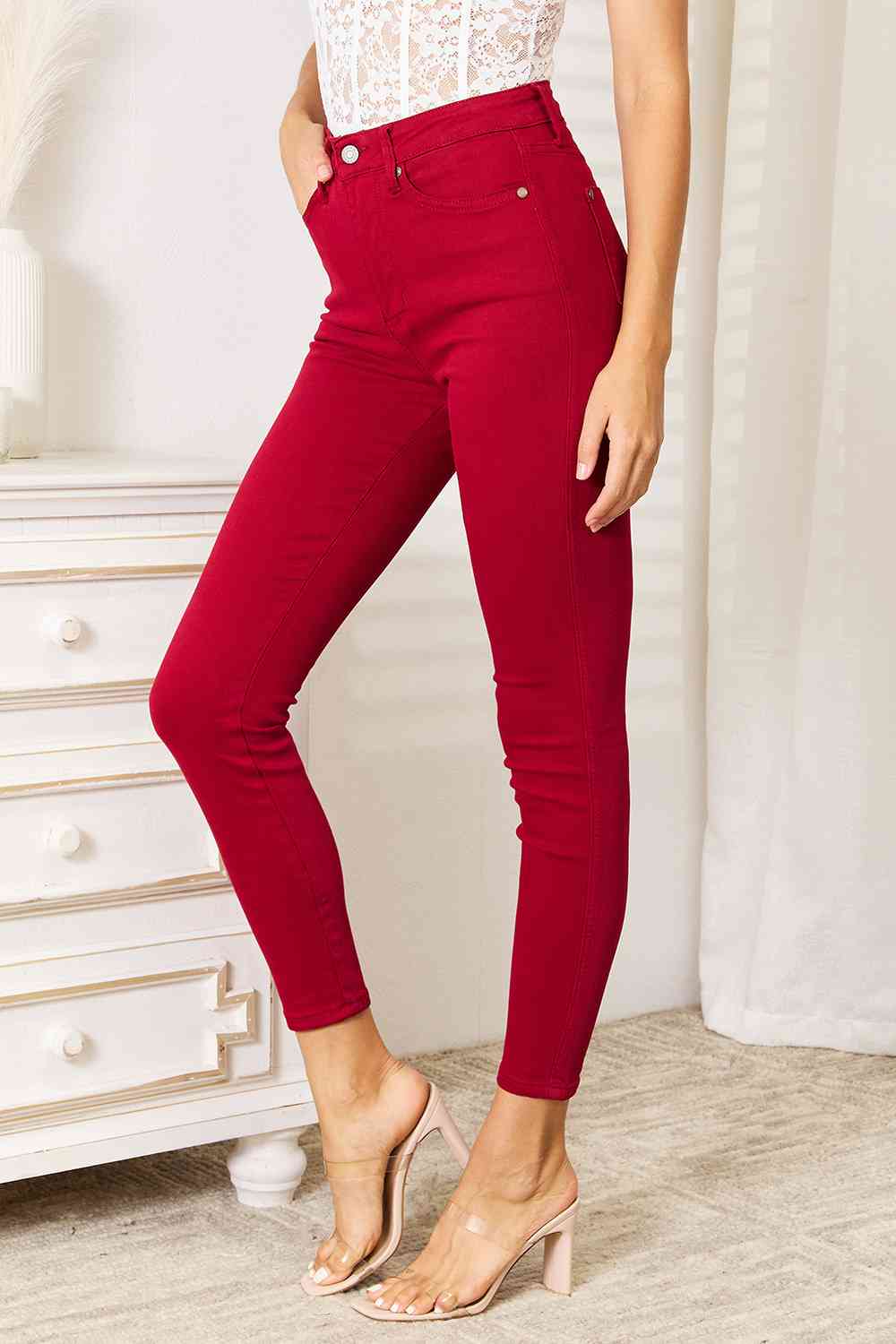 High Waist Tummy Control Skinny Jeans by Judy Blue