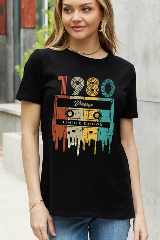 VINTAGE LIMITED EDITION 1980 Graphic Cotton Tee