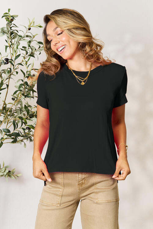 Round Neck Short Sleeve T-Shirt #1