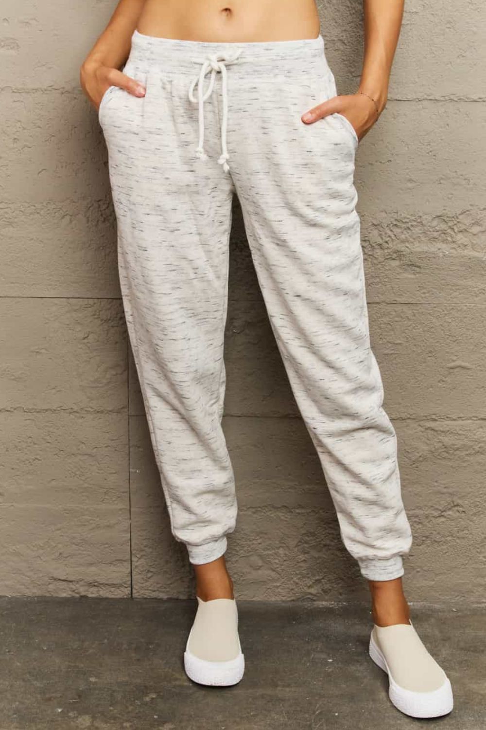 Tie Waist Long Sweatpants