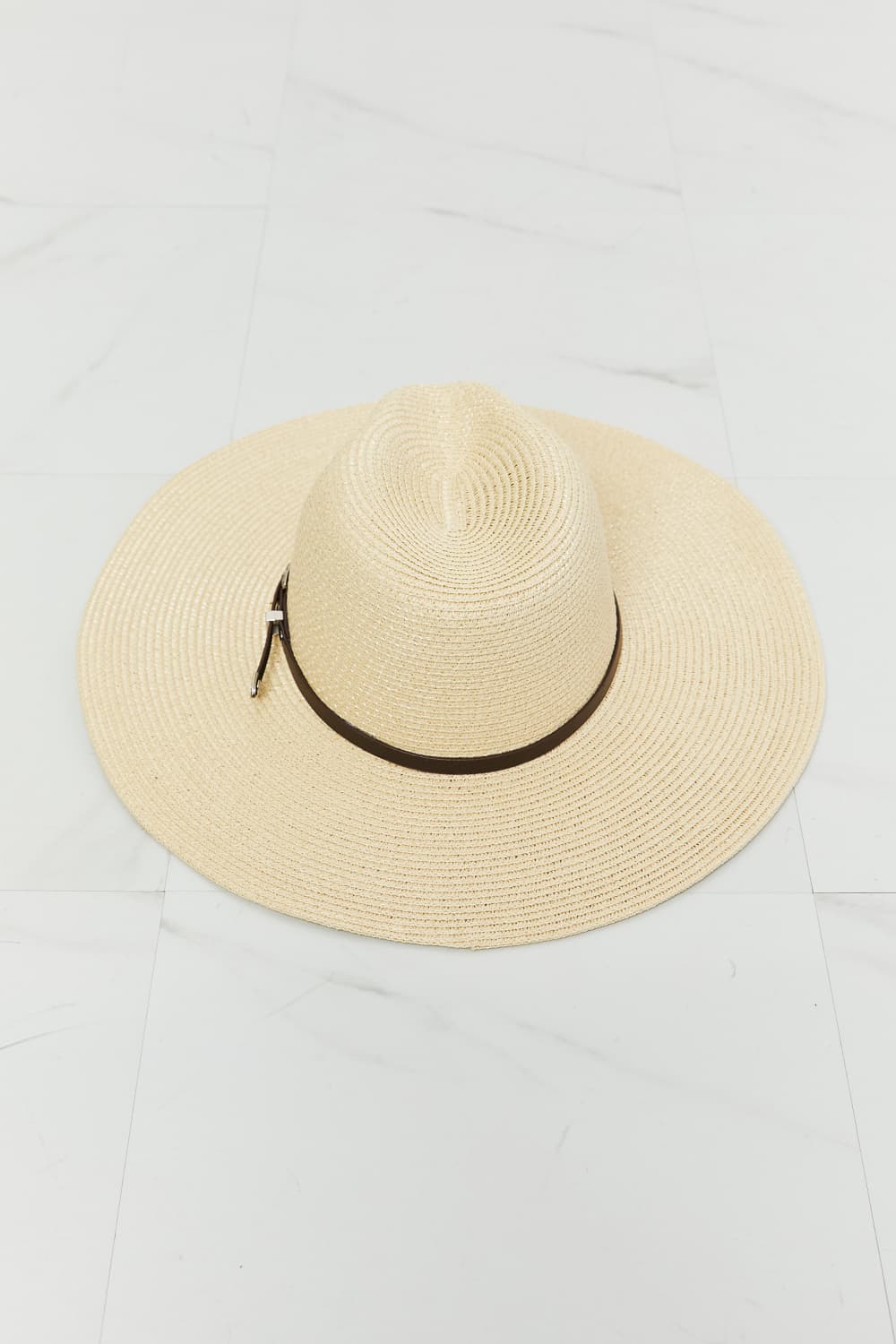 Boho Summer Straw Fedora Hat