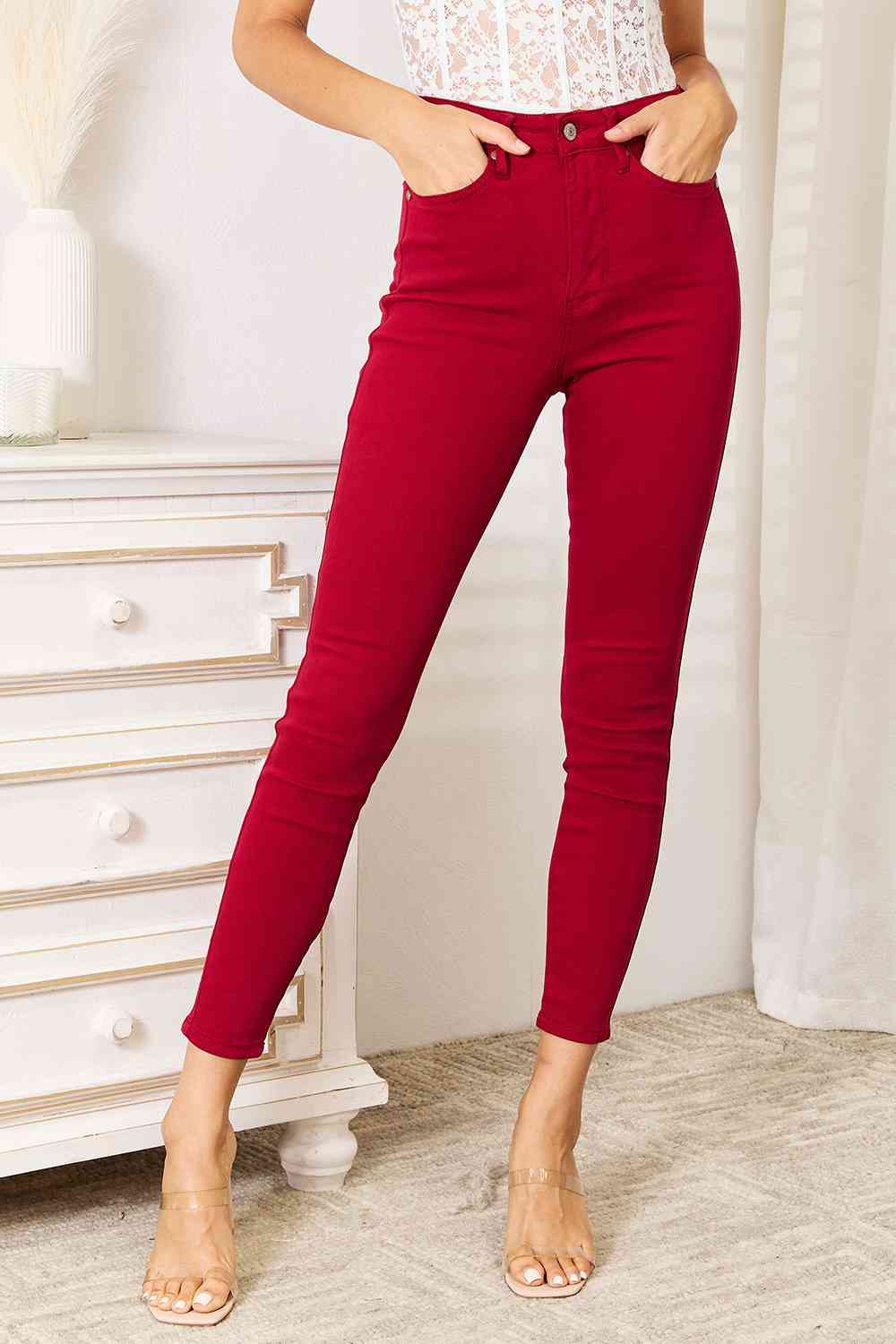 High Waist Tummy Control Skinny Jeans by Judy Blue