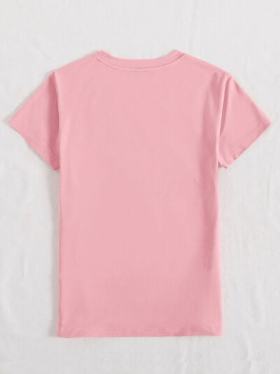 Rabbit Bubble Gum Short Sleeve T-Shirt