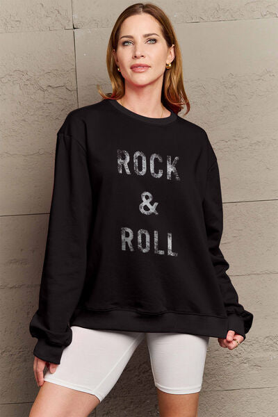 ROCK & ROLL Round Neck Sweatshirt