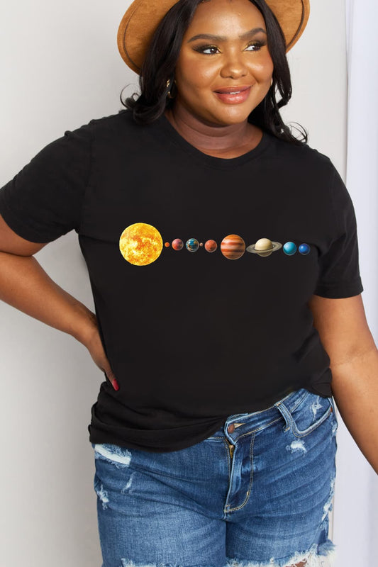 Solar System Graphic Cotton Tee