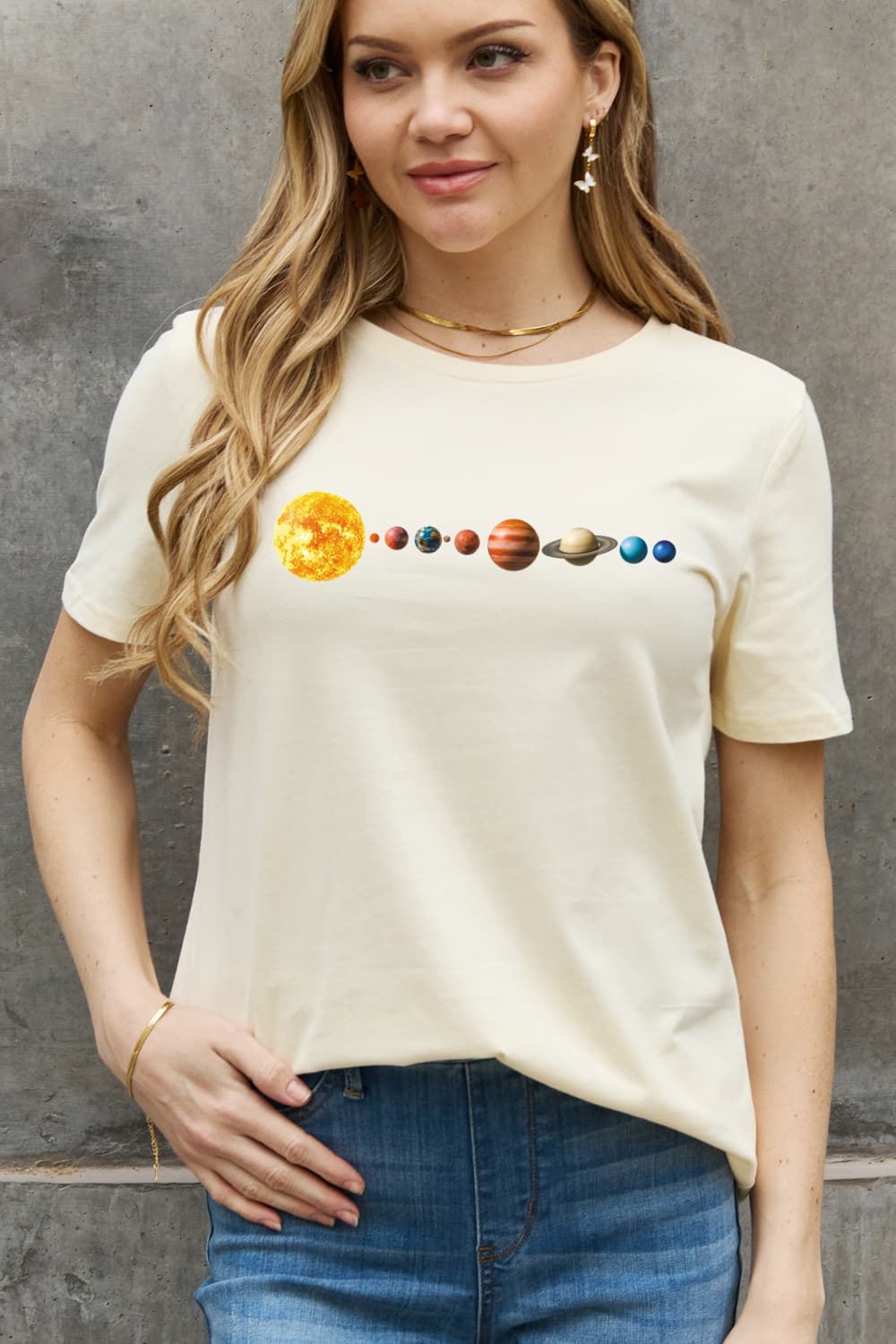 Solar System Graphic Cotton Tee