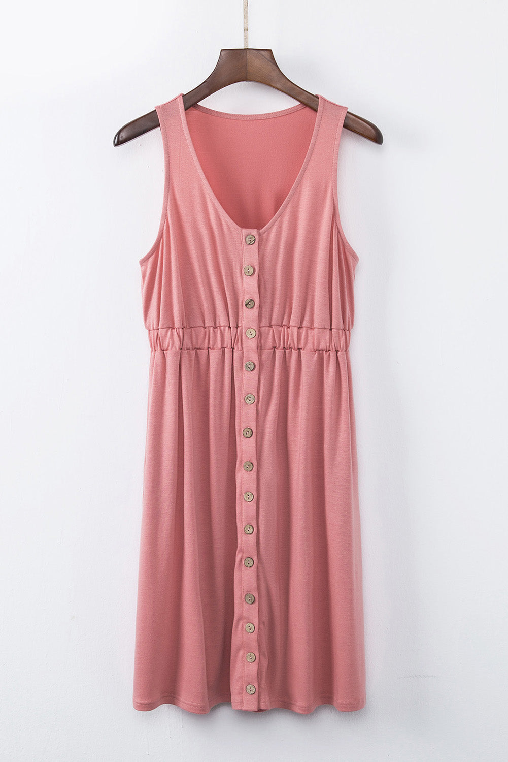 Magic Sleeveless Button Down Mini Dress