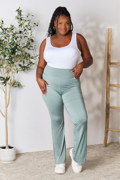 Wide Waistband Sports Pants