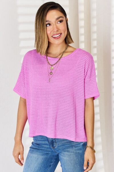 Zenana Round Neck Short Sleeve T-Shirt